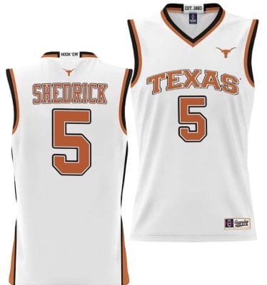Kadin Shedrick Jersey #5 Texas Longhorns NIL College Basketball Lightweight White 8 Kadin Shedrick Jersey #5 Texas Longhorns NIL College Basketball Lightweight White