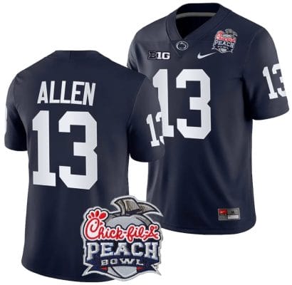 Kaytron Allen Jersey #13 Penn State Peach Bowl Patch 2024 College Football Navy