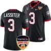 Kamari Lassiter Jersey #3 Georgia Bulldogs Orange Bowl Patch 2023 College Football Black