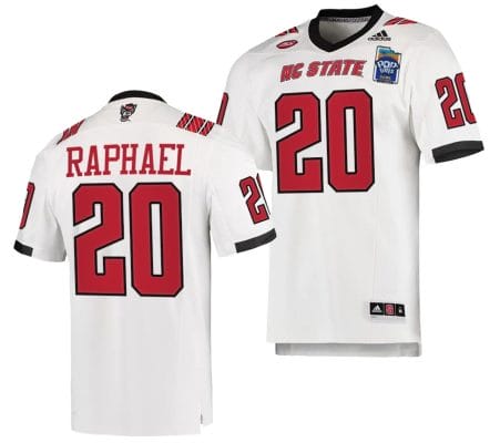 Kendrick Raphael Jersey #20 NC State Wolfpack 2023 Pop-Tarts Bowl Football White 8 Kendrick Raphael Jersey #20 NC State Wolfpack 2023 Pop-Tarts Bowl Football White