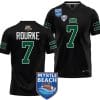Kurtis Rourke Jersey #7 Ohio Bobcats 2023 Myrtle Beach Bowl Patch College Football Black