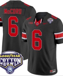 Kyle Mccord Jersey #6 Ohio State Buckeyes Cotton Bowl Patch Vapor Football Black