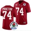 Kadyn Proctor Jersey #74 Alabama Crimson Tide Rose Bowl Game 2024 Patch College Football Playoff Crimson 5 Kadyn Proctor Jersey #74 Alabama Crimson Tide Rose Bowl Game 2024 Patch College Football Playoff Crimson