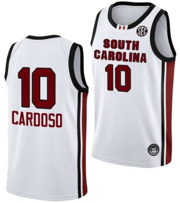 Kamilla Cardoso Jersey #10 South Carolina Gamecocks College Basketball 2023-24 White