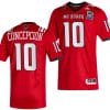 Kevin Concepcion Jersey #10 NC State Wolfpack 2023 Pop-Tarts Bowl Football Red 4 Kevin Concepcion Jersey #10 NC State Wolfpack 2023 Pop-Tarts Bowl Football Red