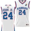 KJ Adams Jr Jersey #24 Kansas Jayhawks NIL College Basketball Lightweight White 2 KJ Adams Jr Jersey #24 Kansas Jayhawks NIL College Basketball Lightweight White