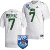 Kurtis Rourke Jersey #7 Ohio Bobcats 2023 Myrtle Beach Bowl Patch MVP Football White