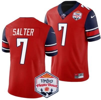 Kaidon Salter Jersey #7 Liberty Flames Fiesta Bowl Patch 2024 Football Red