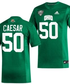Kai Caesar Jersey #50 Ohio Bobcats College Football Uniform Green