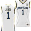 Kam Jones Jersey #1 Marquette Golden Eagles NIL Basketball Lightweight White