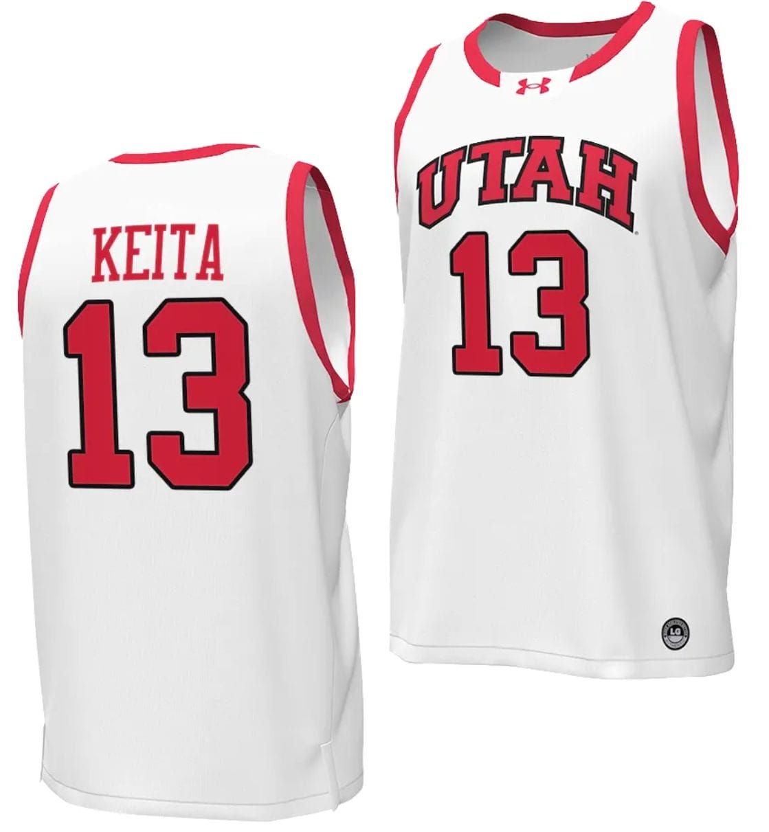 Keba Keita Jersey #13 Utah Utes College Basketball 2023-24 Replica White 1 Keba Keita Jersey #13 Utah Utes College Basketball 2023-24 Replica White