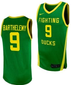 Keeshawn Barthelemy Jersey #9 Oregon Ducks Replica College Basketball uniform Green