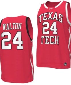 Kerwin Walton Jersey #24 Texas Tech Red Raiders Basketball uniform Red