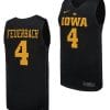 Kylie Feuerbach Jersey #4 Iowa Hawkeyes Basketball uniform 2023-24 Black 5 Kylie Feuerbach Jersey #4 Iowa Hawkeyes Basketball uniform 2023-24 Black