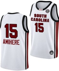 Laeticia Amihere Jersey #15 South Carolina Gamecocks College Basketball 2023-24 White