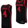 LJ Cryer Jersey #4 Houston Cougars Basketball Replica uniform Black