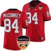 Ladd McConkey Jersey #84 Georgia Bulldogs Orange Bowl Patch 2023 College Football Red 4 Ladd McConkey Jersey #84 Georgia Bulldogs Orange Bowl Patch 2023 College Football Red