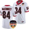 Ladd McConkey Jersey #84 Georgia Bulldogs Orange Bowl Patch 2023 College Football White 5 Ladd McConkey Jersey #84 Georgia Bulldogs Orange Bowl Patch 2023 College Football White