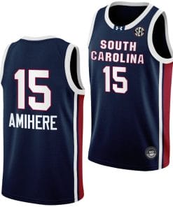 Laeticia Amihere Jersey #15 South Carolina Gamecocks College Basketball Away Black