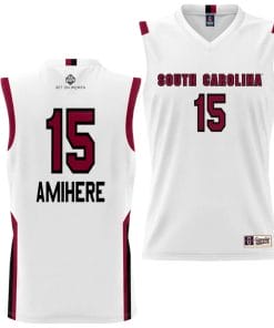 Laeticia Amihere Jersey #15 South Carolina Gamecocks College Basketball Alumni White