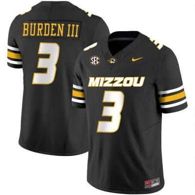Luther Burden III Jersey #3 Missouri Tigers Vapor Limited College Football Stitched Black