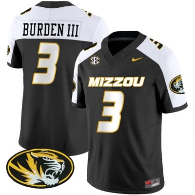Luther Burden III Jersey #3 Missouri Tigers Vapor Limited College Football Stitched Black Alternate