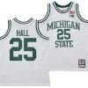 Malik Hall Jersey #25 Michigan State Spartans 125th Basketball Anniversary 1990 Throwback White 2 Malik Hall Jersey #25 Michigan State Spartans 125th Basketball Anniversary 1990 Throwback White