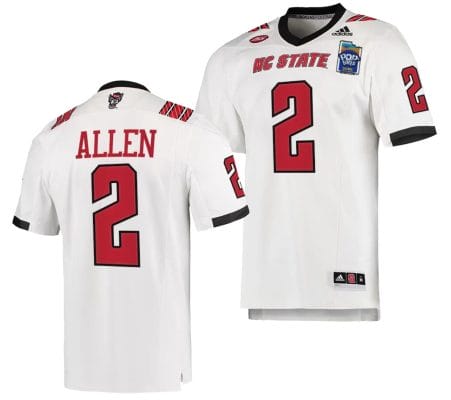 Michael Allen Jersey #2 NC State Wolfpack 2023 Pop-Tarts Bowl Football White