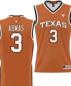 Max Abmas Jersey #3 Texas Longhorns NIL College Basketball Lightweight Orange