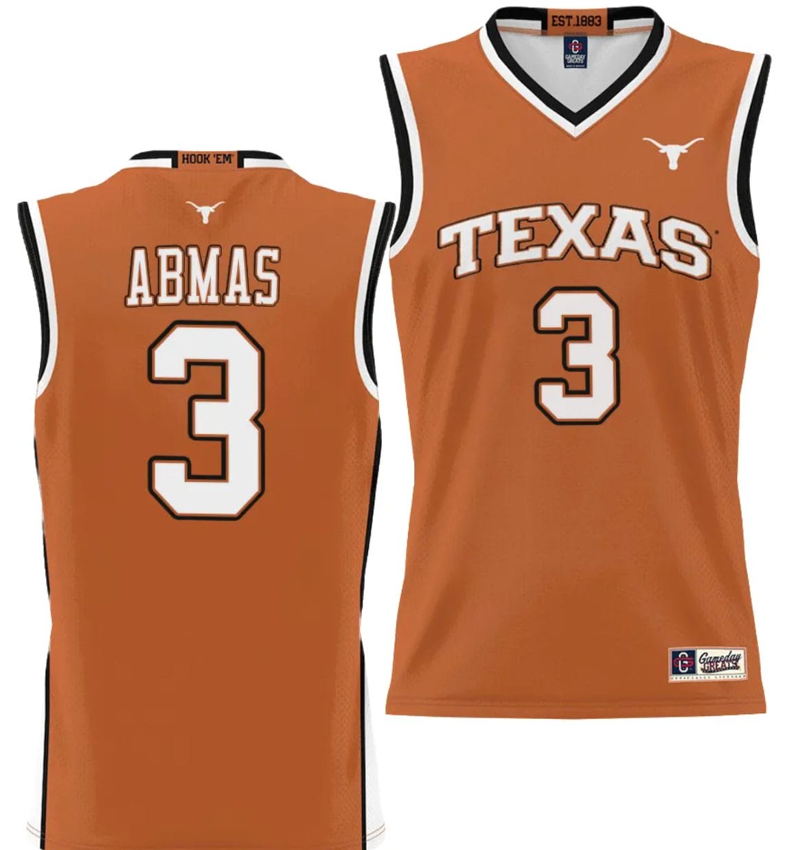 Max Abmas Jersey #3 Texas Longhorns NIL College Basketball Lightweight Orange 1 Max Abmas Jersey #3 Texas Longhorns NIL College Basketball Lightweight Orange