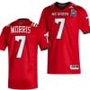 MJ Morris Jersey #7 NC State Wolfpack 2023 Pop-Tarts Bowl Football Red