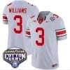 Miyan Williams Jersey #3 Ohio State Buckeyes Cotton Bowl Patch Vapor Football Gray