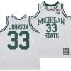 Magic Johnson Jersey #30 Michigan State Spartans 125th Basketball Anniversary 1990 Throwback White