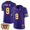 Michael Penix Jr Jersey #9 Washington Huskies Washington Map Patch Football Purple Gold