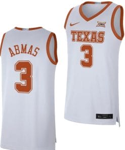 Max Abmas Jersey #3 Texas Longhorns NIL Limited College Basketball White
