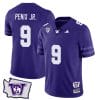 Michael Penix Jr Jersey #9 Washington Huskies Washington Map Patch Football Purple