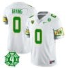 MarKeise Irving Jersey #0 Oregon Ducks Honor Spencer Webb Patch Football White 5 MarKeise Irving Jersey #0 Oregon Ducks Honor Spencer Webb Patch Football White