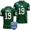 Miles Cross Jersey #19 Ohio Bobcats 2023 Myrtle Beach Bowl Patch College Football Green 4 Miles Cross Jersey #19 Ohio Bobcats 2023 Myrtle Beach Bowl Patch College Football Green