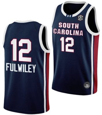 MiLaysia Fulwiley Jersey #12 South Carolina Gamecocks College Basketball Away Black
