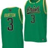 Markus Burton Jersey #3 Notre Dame Fighting Irish Basketball uniform Green