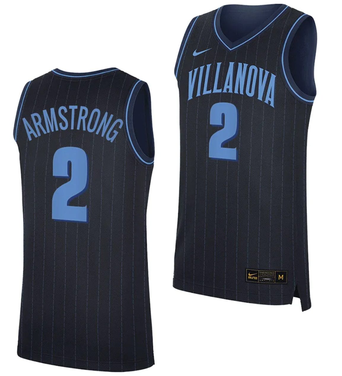 Mark Armstrong Jersey #2 Villanova Wildcats Replica College Basketball 2023-24 Navy 1 Mark Armstrong Jersey #2 Villanova Wildcats Replica College Basketball 2023-24 Navy