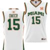 Norchad Omier Jersey #15 Miami Hurricanes NIL College Basketball Lightweight White 2 Norchad Omier Jersey #15 Miami Hurricanes NIL College Basketball Lightweight White