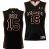 Norchad Omier Jersey #15 Miami Hurricanes NIL College Basketball Lightweight Black 2 Norchad Omier Jersey #15 Miami Hurricanes NIL College Basketball Lightweight Black