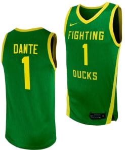 N'Faly Dante Jersey #1 Oregon Ducks Replica College Basketball uniform Green