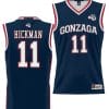 Nolan Hickman Jersey #11 Gonzaga Bulldogs NIL College Basketball Lightweight Black