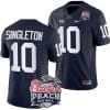 Nicholas Singleton Jersey #10 Penn State Peach Bowl Patch 2024 College Football Navy
