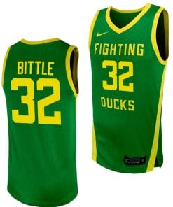 Nathan Bittle Jersey #32 Oregon Ducks Replica College Basketball uniform Green
