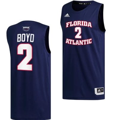 Nicholas Boyd Jersey #2 FAU Owls College Basketball Replica Navy 6 Nicholas Boyd Jersey #2 FAU Owls College Basketball Replica Navy