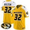 Nick Bolton Jersey #32 Missouri Tigers Vapor Limited College Football Stitched Gold Alternate 4 Nick Bolton Jersey #32 Missouri Tigers Vapor Limited College Football Stitched Gold Alternate