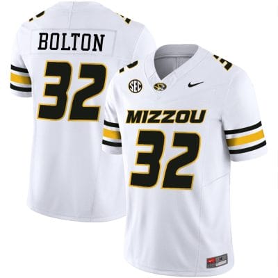 Nick Bolton Jersey #32 Missouri Tigers Vapor Limited College Football Stitched White
